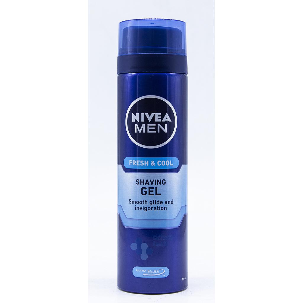 NIVEA  FRESH&amp;COOLSHAVING GEL 200ML