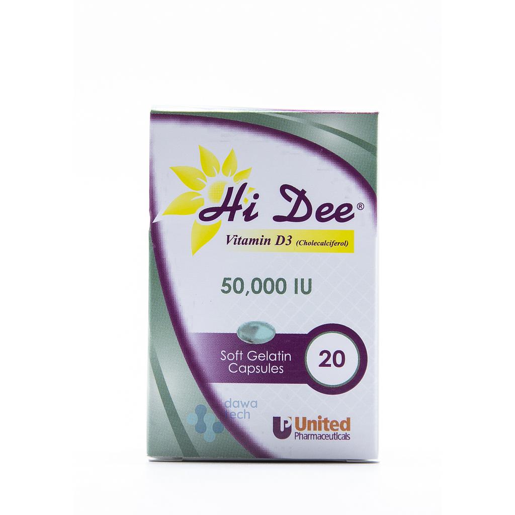 Hi Dee 50000 Iu 20 Tabs