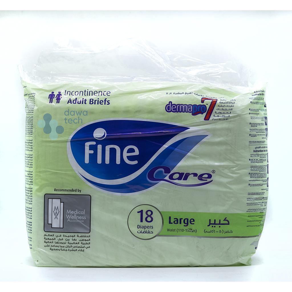 Fine Care Adult 18 Diapers Large 387