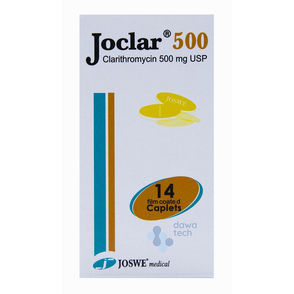 JOCLAR 500MG TAB 14 CAP