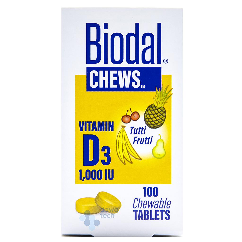 Biodal Chewable 1000 100 Tab