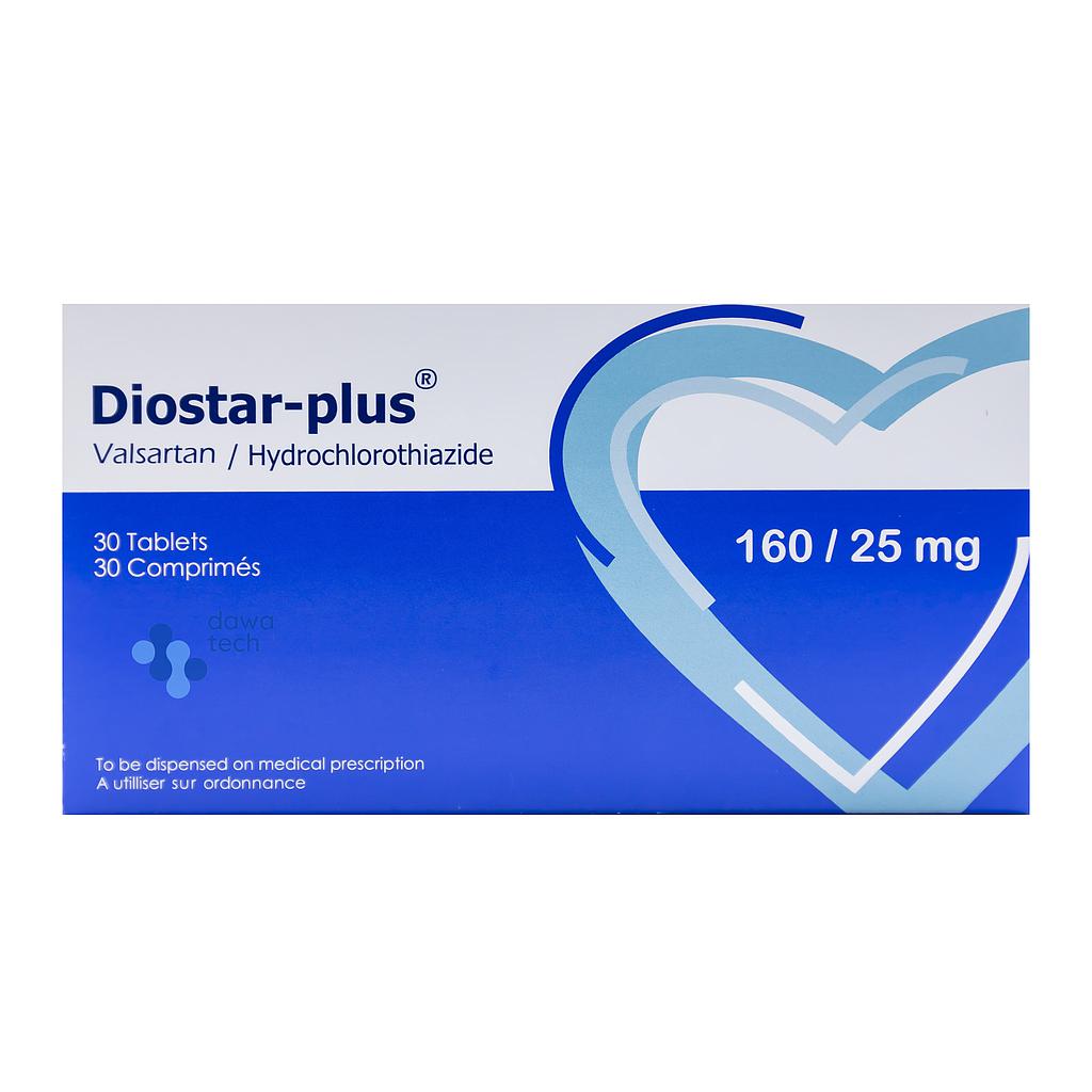 Diostar Plus 160/25 Mg 30 Tab