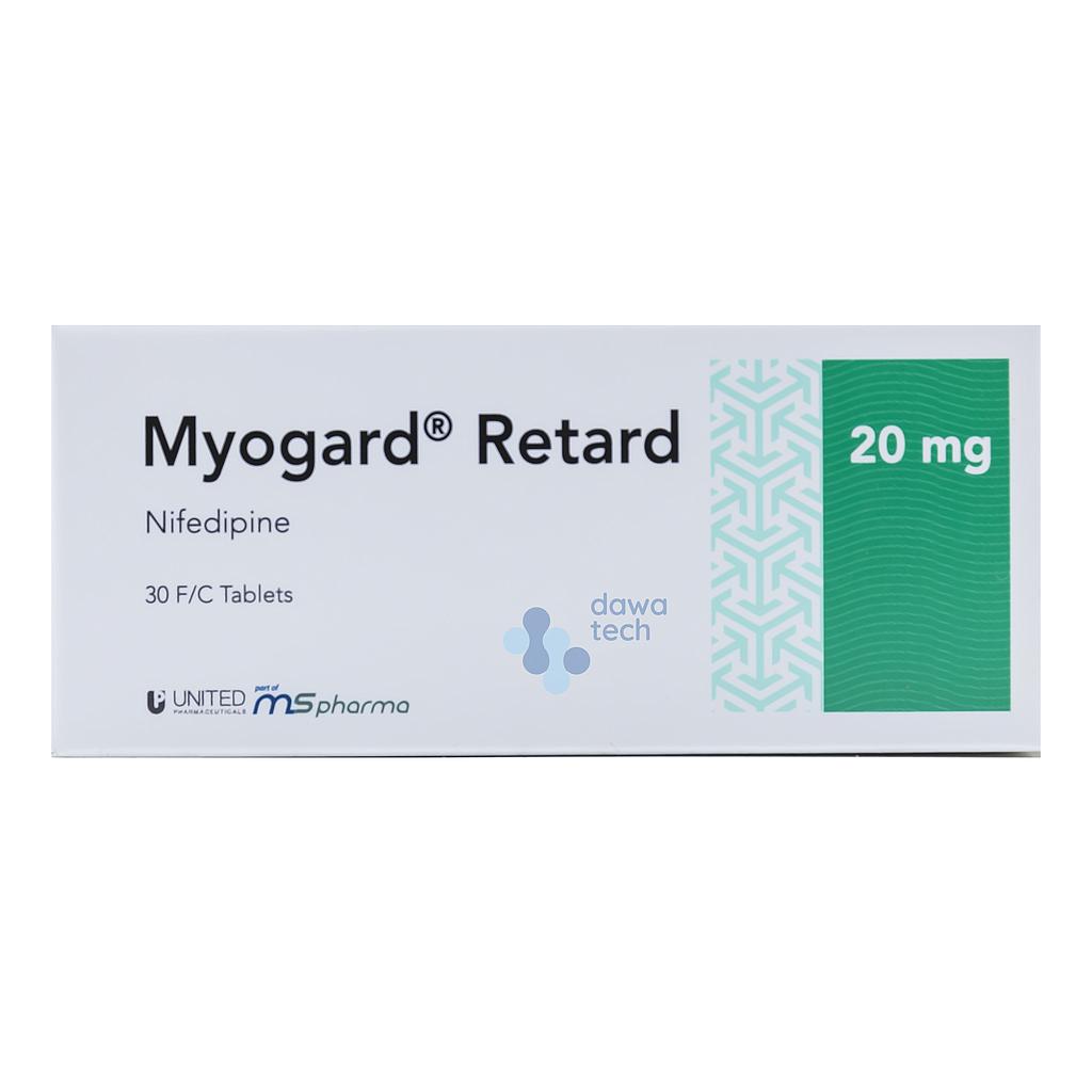 MYOGARD RETARD 20MG TAB 30