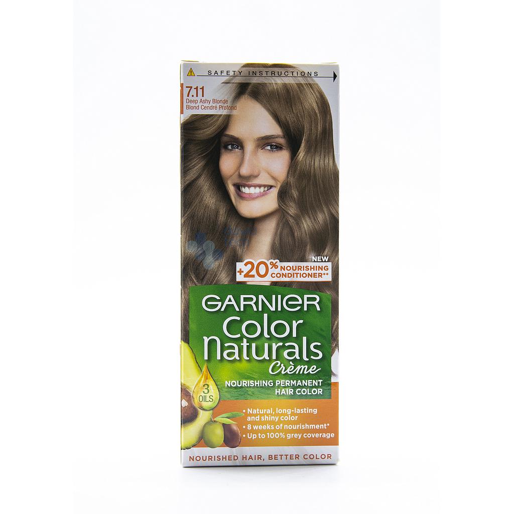 Garnier # 7.11 أشقر رمادي عميق 
