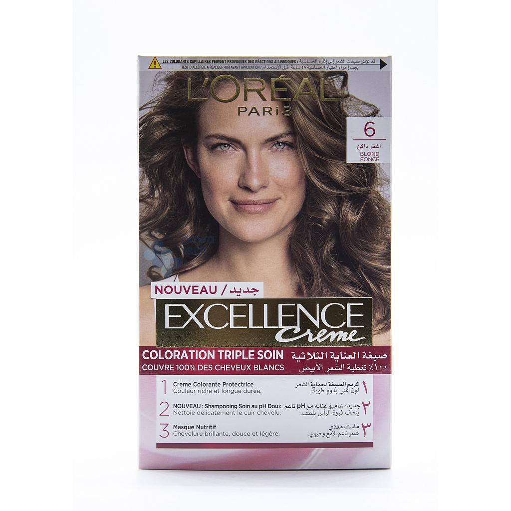 L`oreal Excellence # 6 أشقر غامق